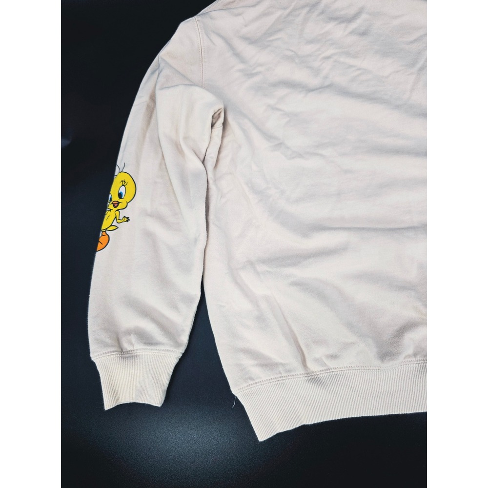 Looney Tunes‎ Crewneck Sweatshirt Bugs Bunny Taz Daffy Bird Cartoon M Medium - Picture 12 of 15
